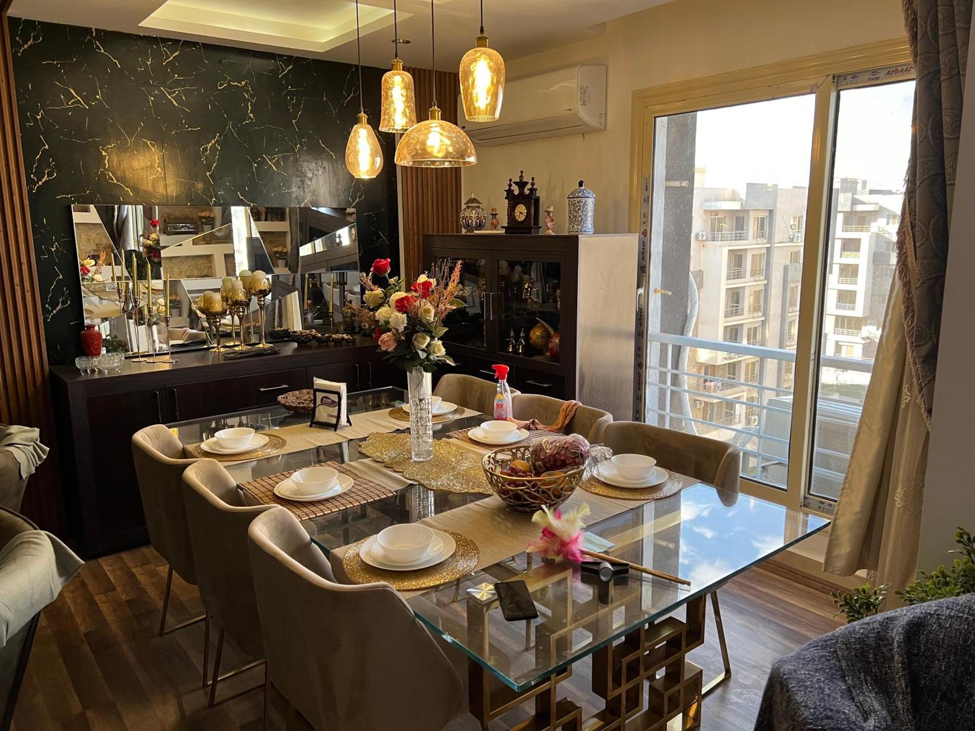 شقه مفروشه فاخره بالقاهره الجديده Apartment New Cairo Luaran gambar