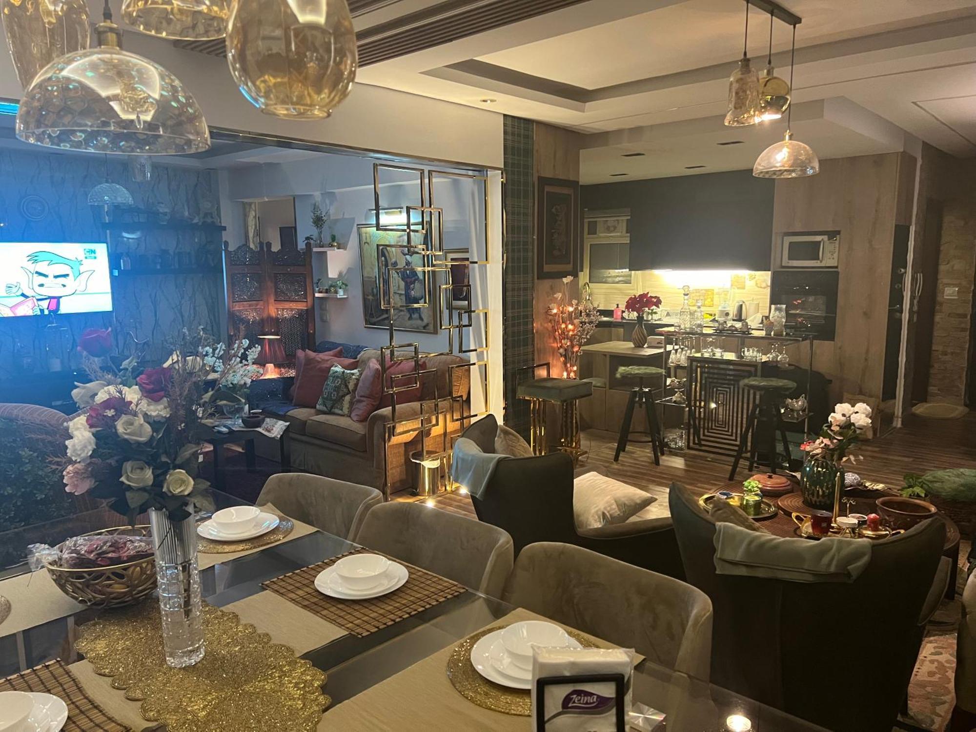 شقه مفروشه فاخره بالقاهره الجديده Apartment New Cairo Luaran gambar